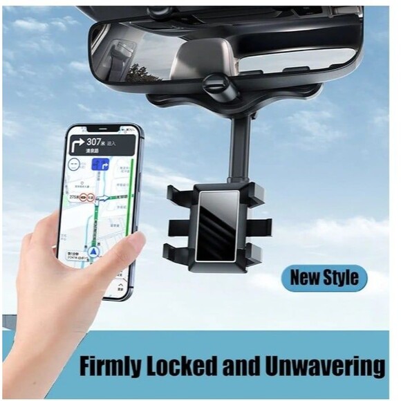 New 360° Rotatable Retractable Car Phone Holder - Picture 3 of 9